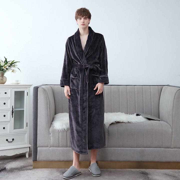 Morgonrock Frotte | Unisex Badrock med Justerbart Bälte | Mjuk och Bekväm för Avkoppling Hemma 6