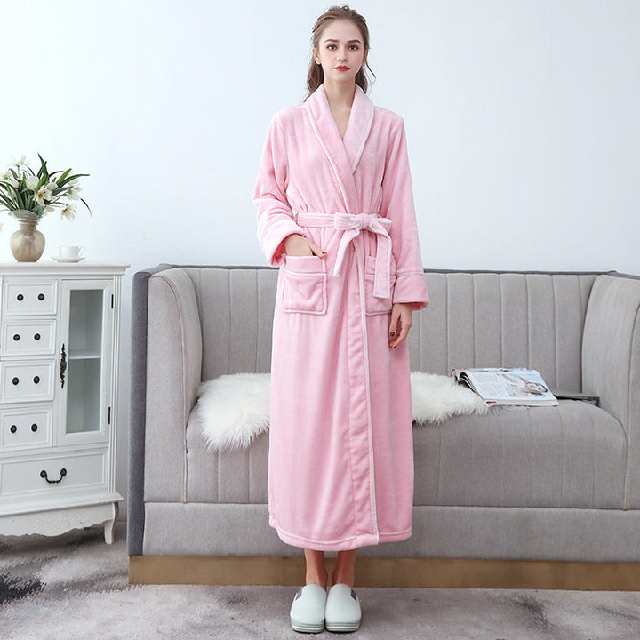 Morgonrock Frotte | Unisex Badrock med Justerbart Bälte | Mjuk och Bekväm för Avkoppling Hemma 8