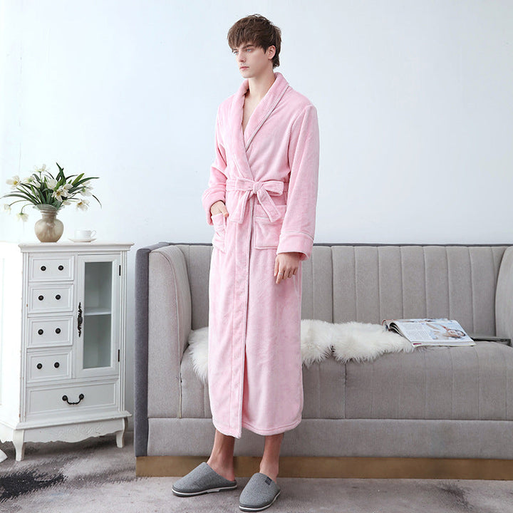 Morgonrock Frotte | Unisex Badrock med Justerbart Bälte | Mjuk och Bekväm för Avkoppling Hemma 9