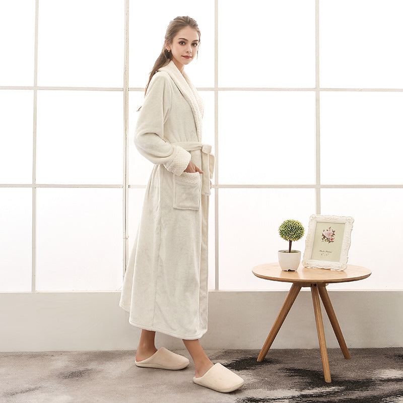 Morgonrock | Unisex Badrock i Ultramjukt Material med Justerbart Bälte | Lång och Elegant för Ultimat Komfort 0