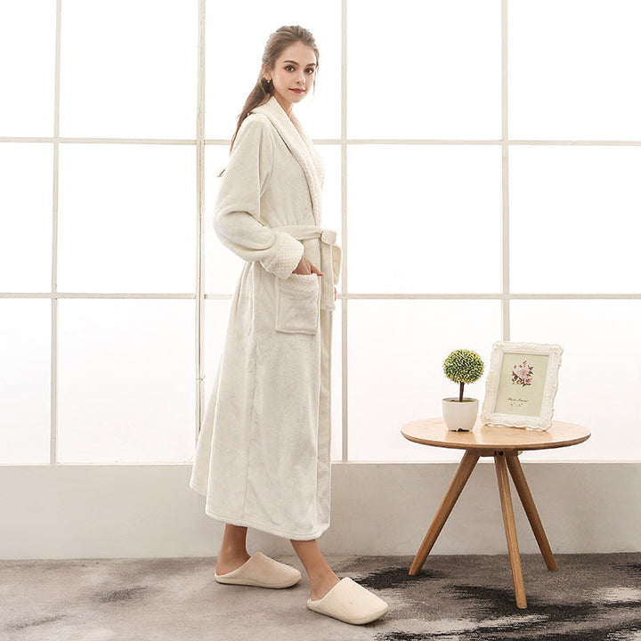 Morgonrock | Unisex Badrock i Ultramjukt Material med Justerbart Bälte | Lång och Elegant för Ultimat Komfort 0