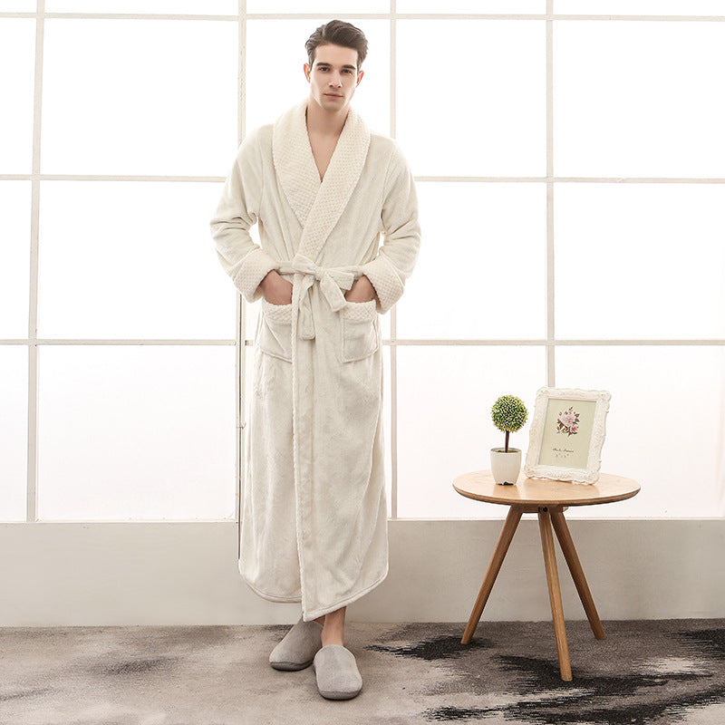 Morgonrock | Unisex Badrock i Ultramjukt Material med Justerbart Bälte | Lång och Elegant för Ultimat Komfort 2