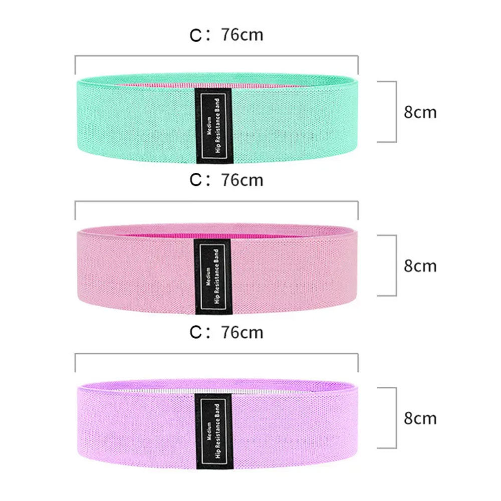 Motståndsband Set | Träningsband 3-Pack med Hållbar Design | Perfekt för Variation i Träningen