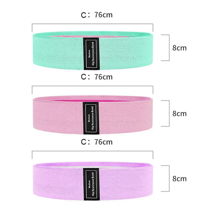 Motståndsband Set | Träningsband 3-Pack med Hållbar Design | Perfekt för Variation i Träningen