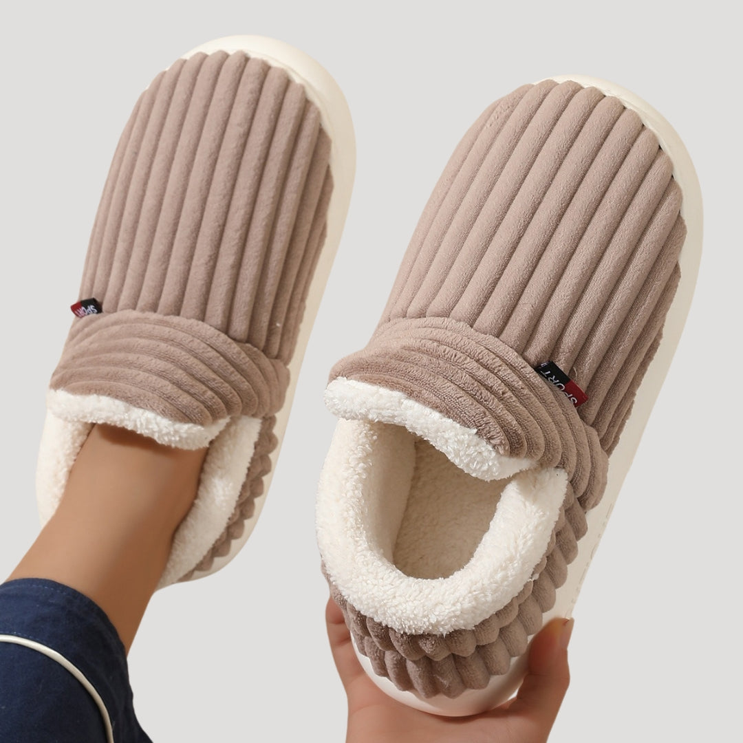 Mysiga Tofflor Dam | Varm Fleece med Dämpad Sula | Perfekt Hemma Komfort 3