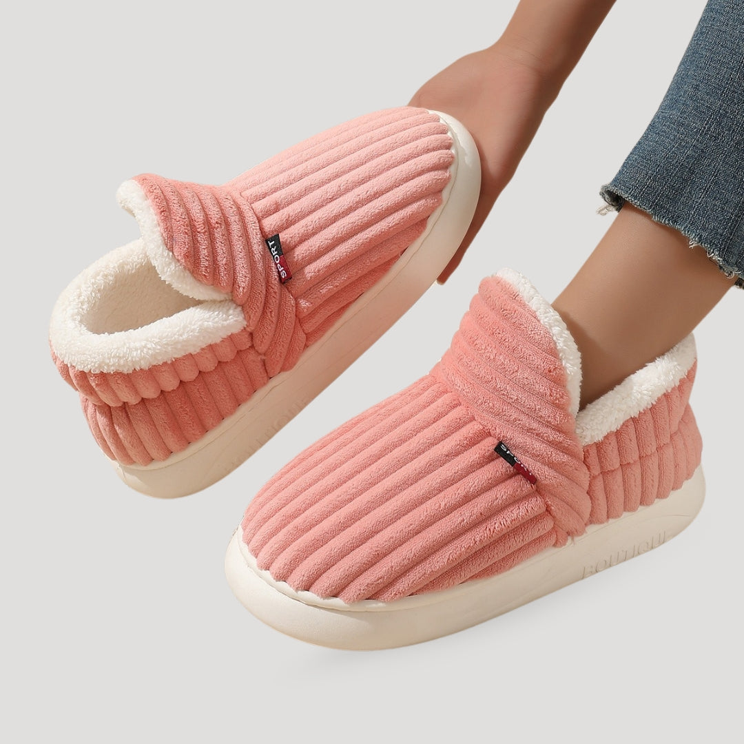 Mysiga Tofflor Dam | Varm Fleece med Dämpad Sula | Perfekt Hemma Komfort 5