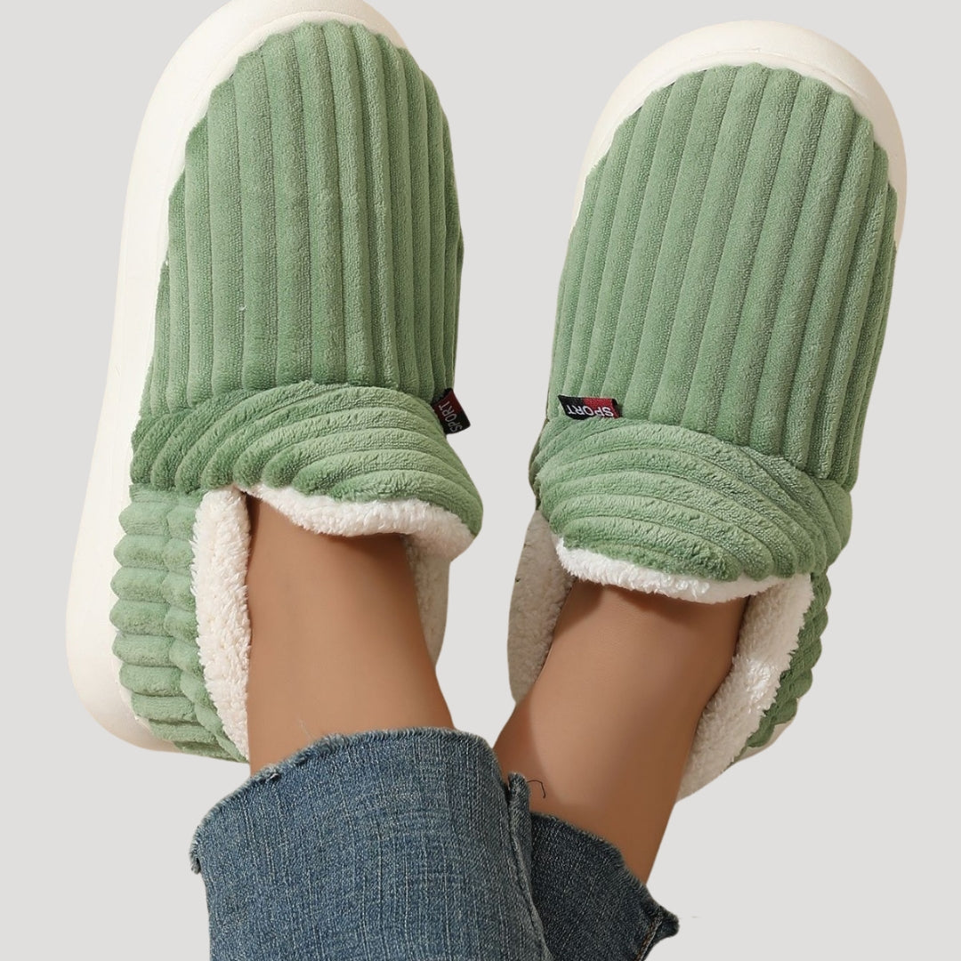Mysiga Tofflor Dam | Varm Fleece med Dämpad Sula | Perfekt Hemma Komfort 6