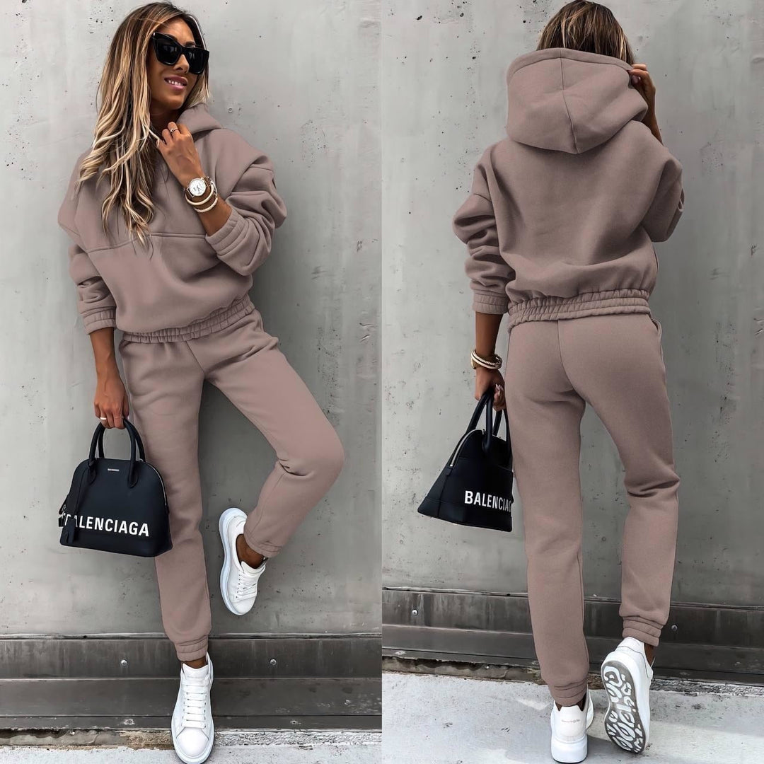 Mysigt Loungewear Set | Huvtröja och Joggingbyxor med Andningsbart Material | Bekväm Stil för Avkoppling 5