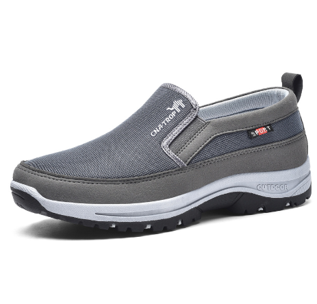 Noah | Andningsbara Slip-On Sneakers Herr med Gummisula 2