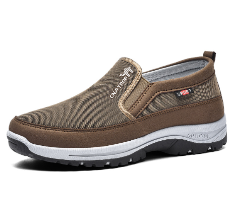 Noah | Andningsbara Slip-On Sneakers Herr med Gummisula 3