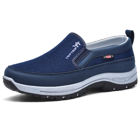 Noah | Andningsbara Slip-On Sneakers Herr med Gummisula 4