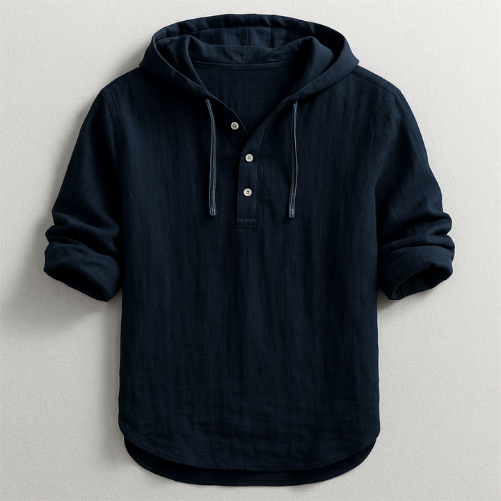 Noah | Avslappnad Långärmad Herrhoodie Med Funktionella Detaljer 5
