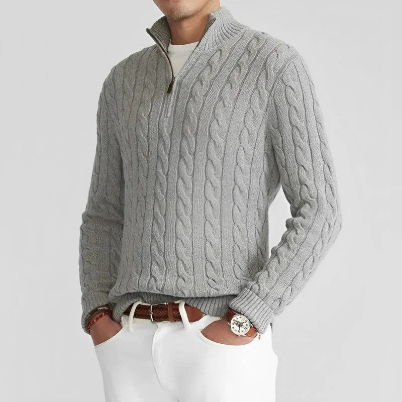 Noah | Elegant Herr Tröja Med Dragkedja För Mångsidig Styling 0