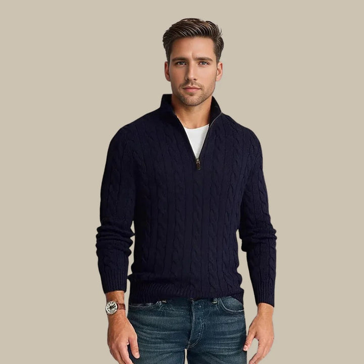 Noah | Elegant Herr Tröja Med Dragkedja För Mångsidig Styling 1