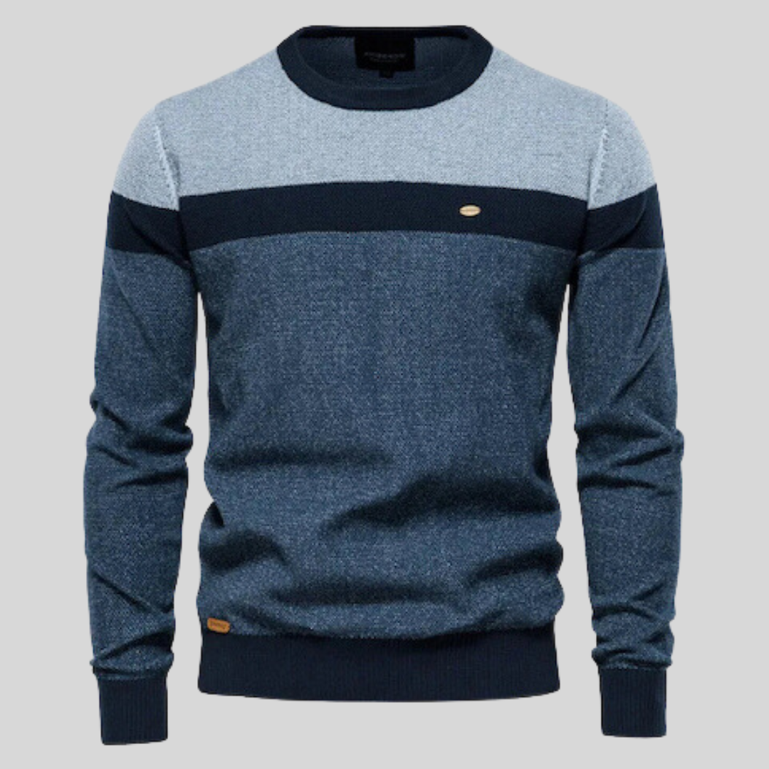 Noah | Klassisk Långärmad Pullover för Män Med Balanserad Passform 1