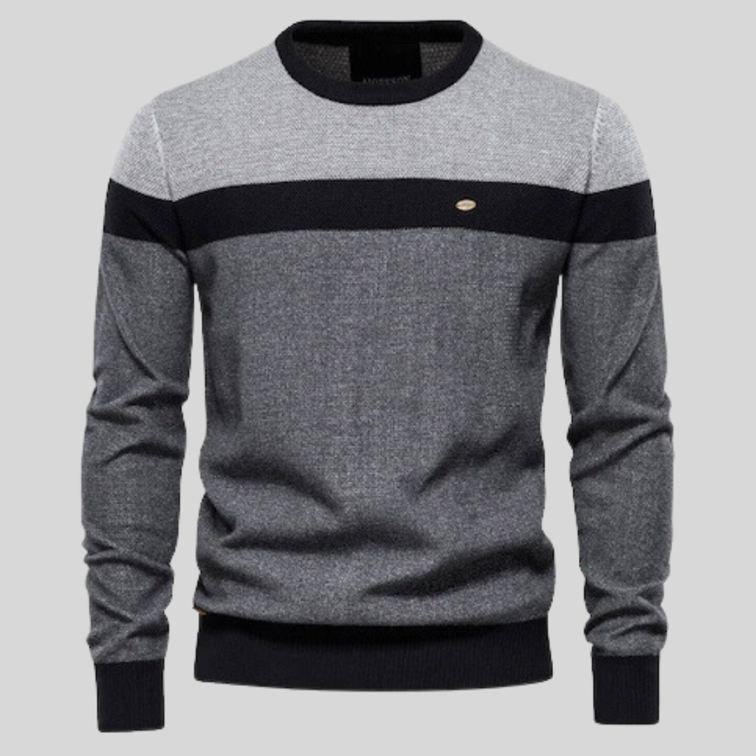 Noah | Klassisk Långärmad Pullover för Män Med Balanserad Passform 2