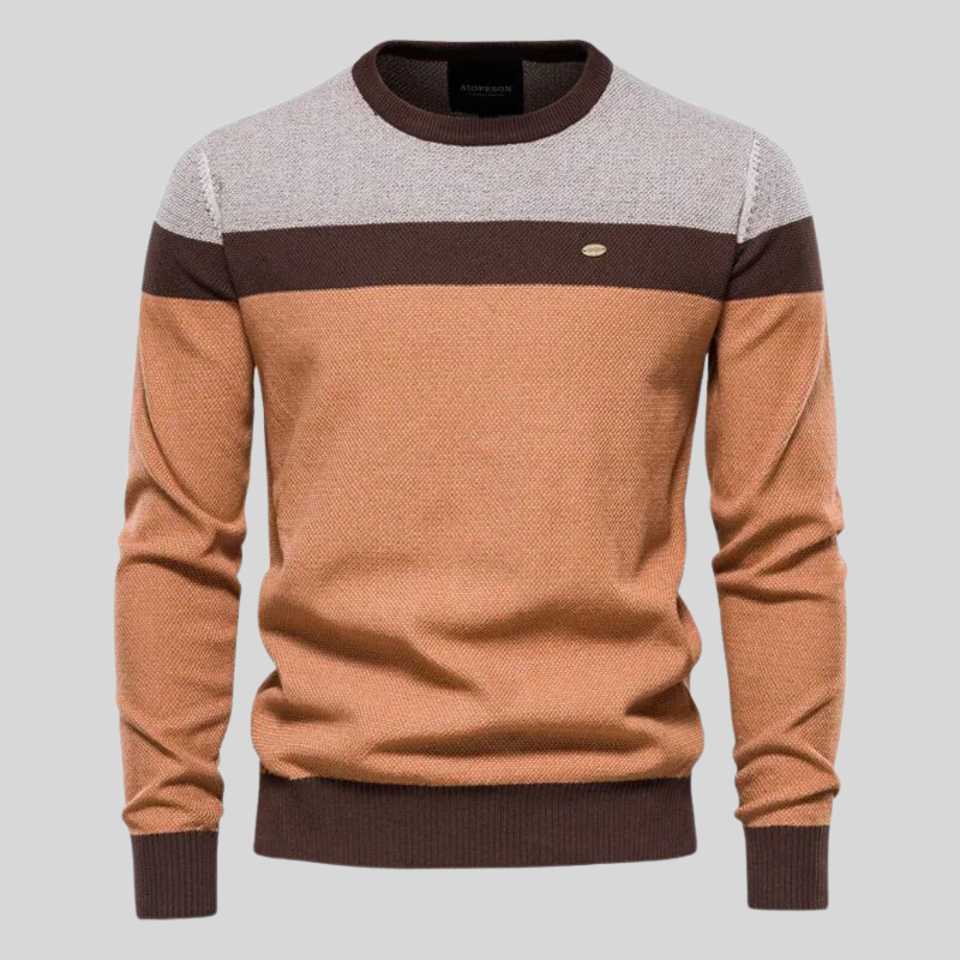 Noah | Klassisk Långärmad Pullover för Män Med Balanserad Passform 3