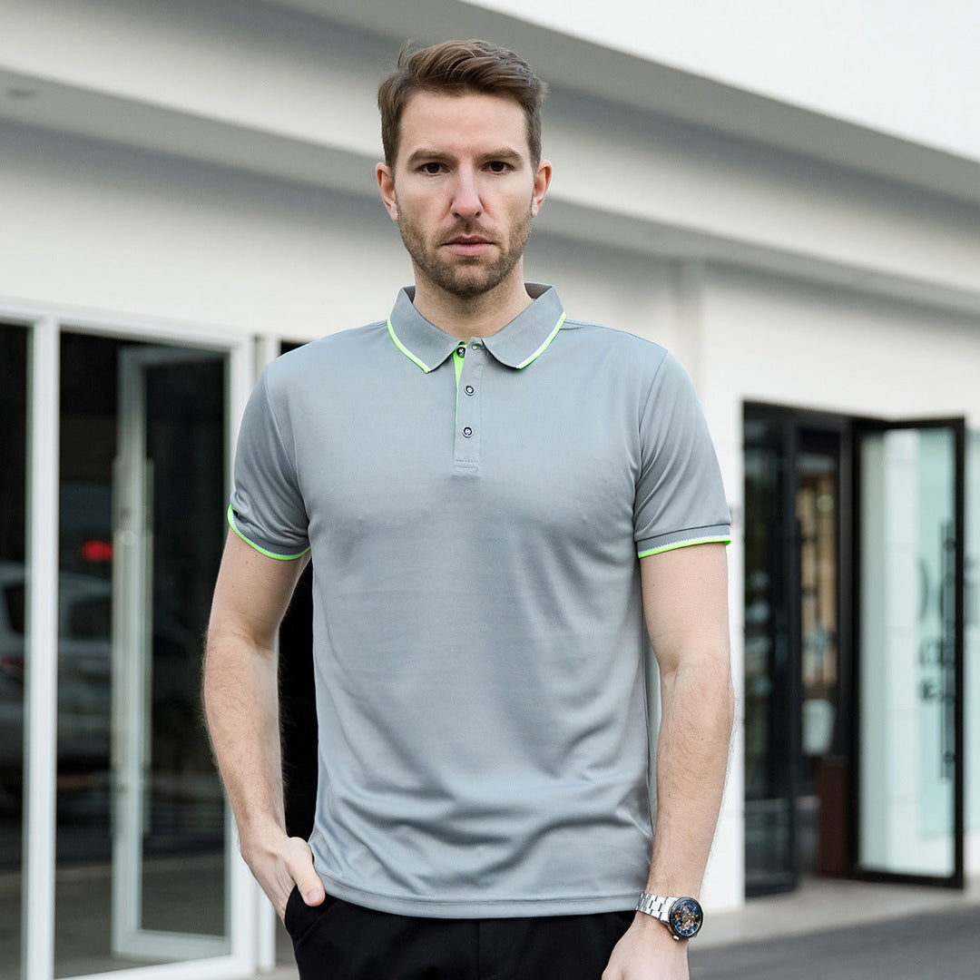 Noah | Lätt Andningsbar Herrpoloshirt med Kort Ärmar 2