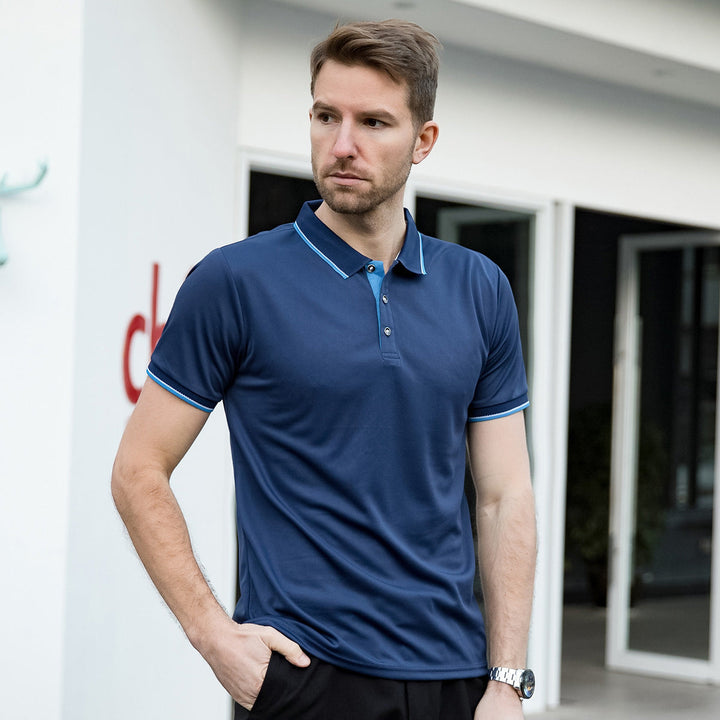 Noah | Lätt Andningsbar Herrpoloshirt med Kort Ärmar 4