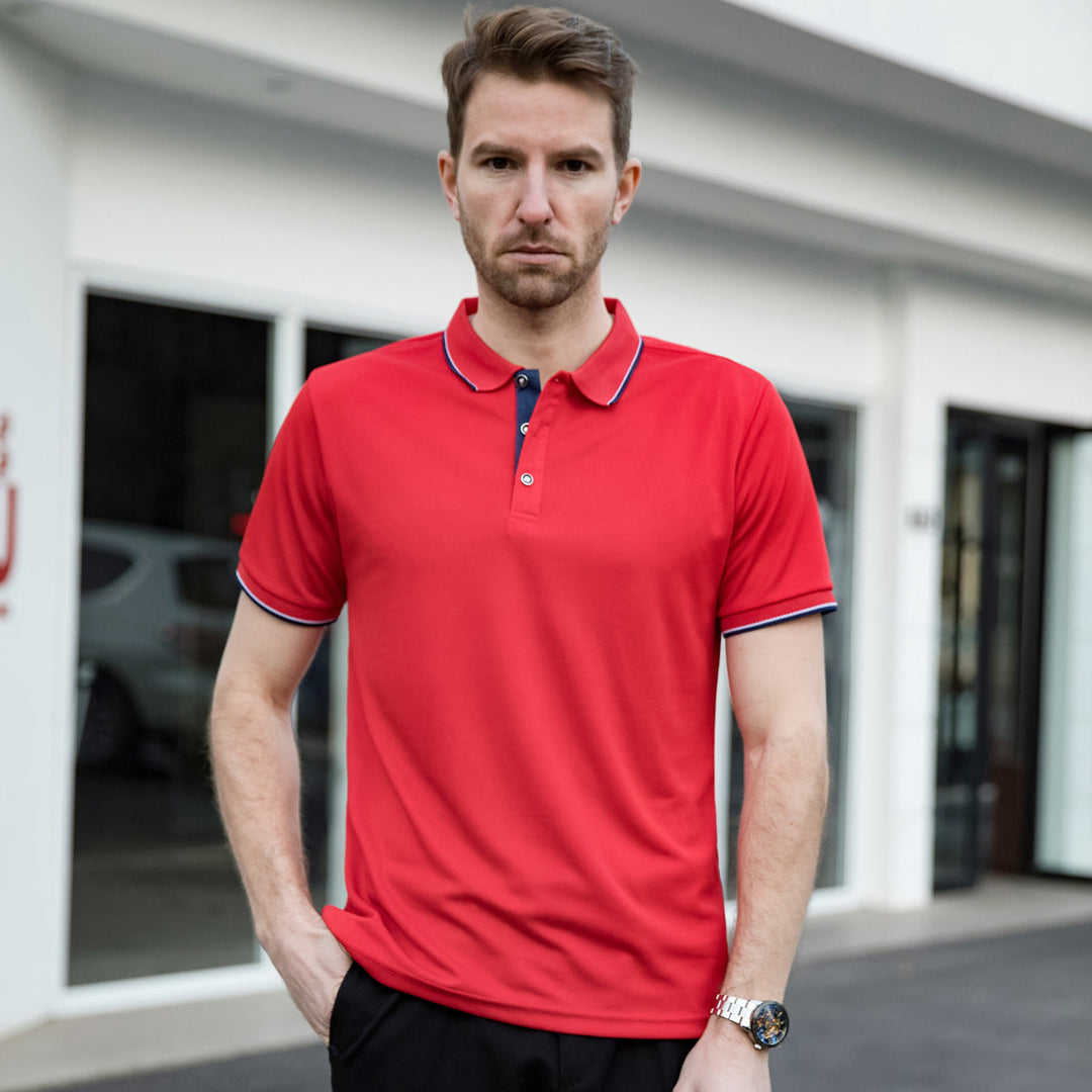 Noah | Lätt Andningsbar Herrpoloshirt med Kort Ärmar 8