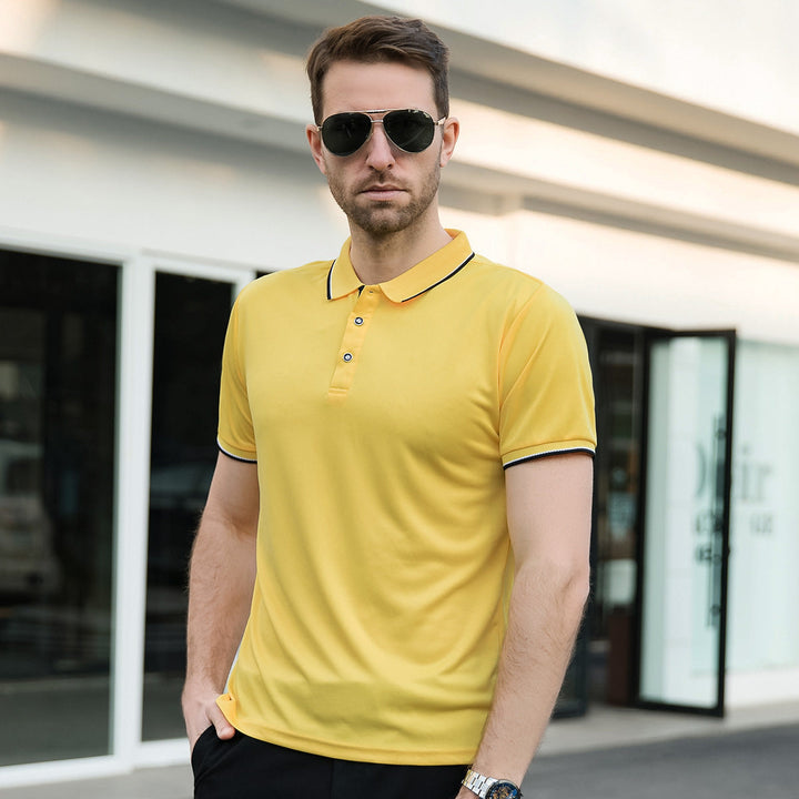 Noah | Lätt Andningsbar Herrpoloshirt med Kort Ärmar 9