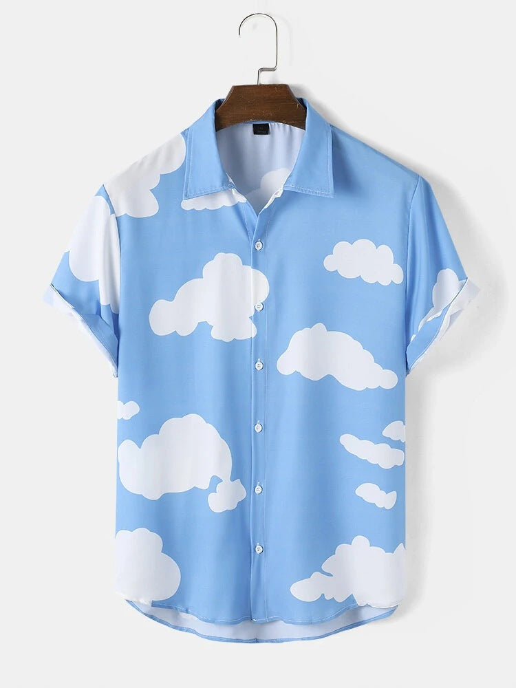 Noah | Mönstrad Kortärmad Kofta med Slim Fit 0