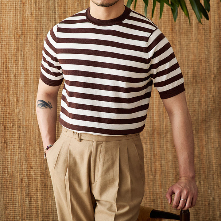 Noah | Randig Kortärmad Topp med Slim Fit 2
