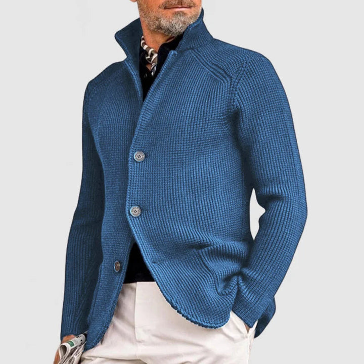 Noah | Strukturerad Cardigan med Ståkrage för Män 3