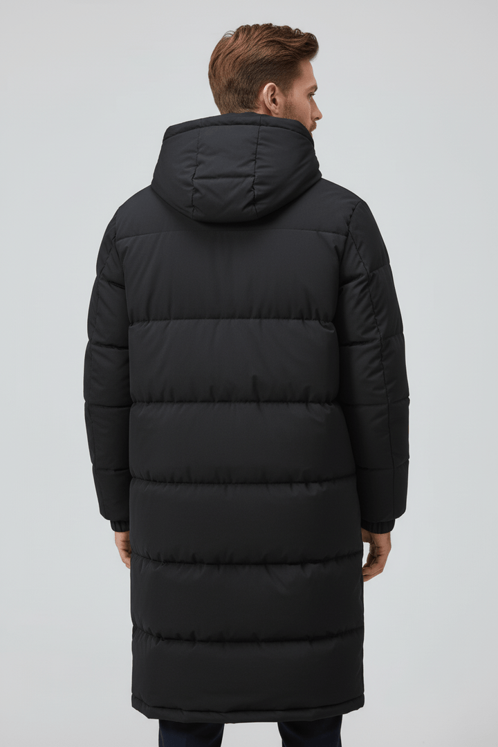 Noah | Tjockt Isolerad Trenchcoat för Män med Huva | Väderbeständig Design för Kalla Vinterdagar 2