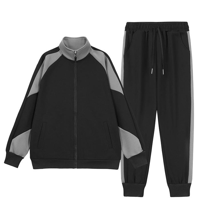 Noah | Trendig Höst Patchwork Tvådelad Outfit 0