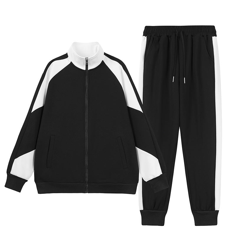 Noah | Trendig Höst Patchwork Tvådelad Outfit 2
