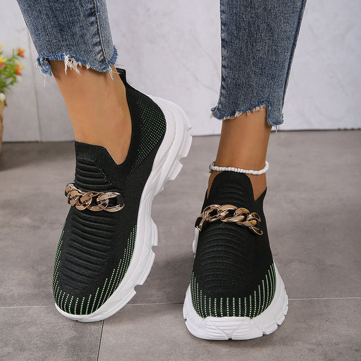 Oliver | Andningsbara Slip-On Skor för Dam med Mönster 2