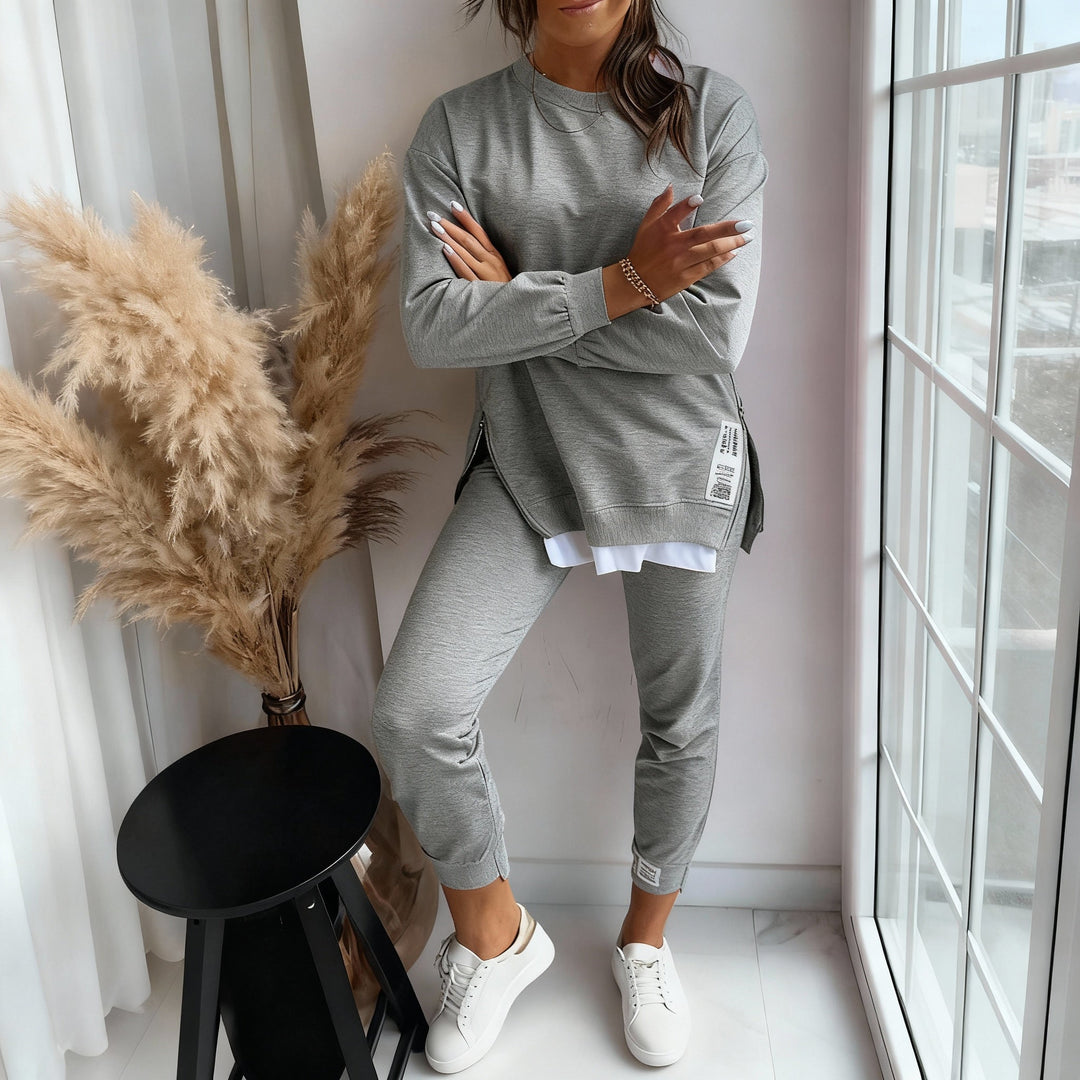 Oliver | Avslappnad Långärmad Loungewear Set 0