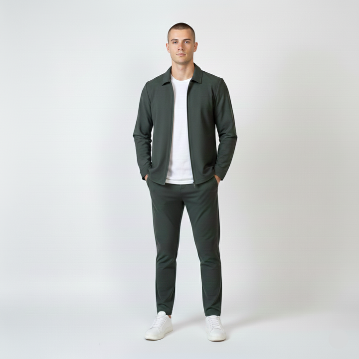 Oliver | Avslappnad Minimalistisk Tracksuit Set 0