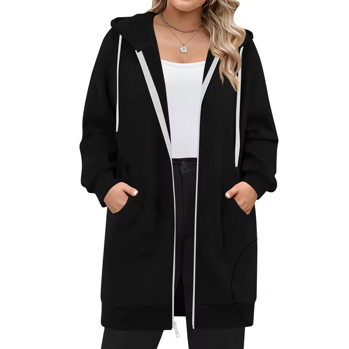 Oliver | Avslappnad Mjuk Hoodie med Huva och Frampåsar 2