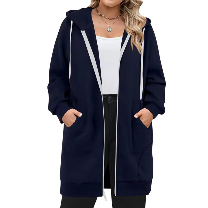 Oliver | Avslappnad Mjuk Hoodie med Huva och Frampåsar 7