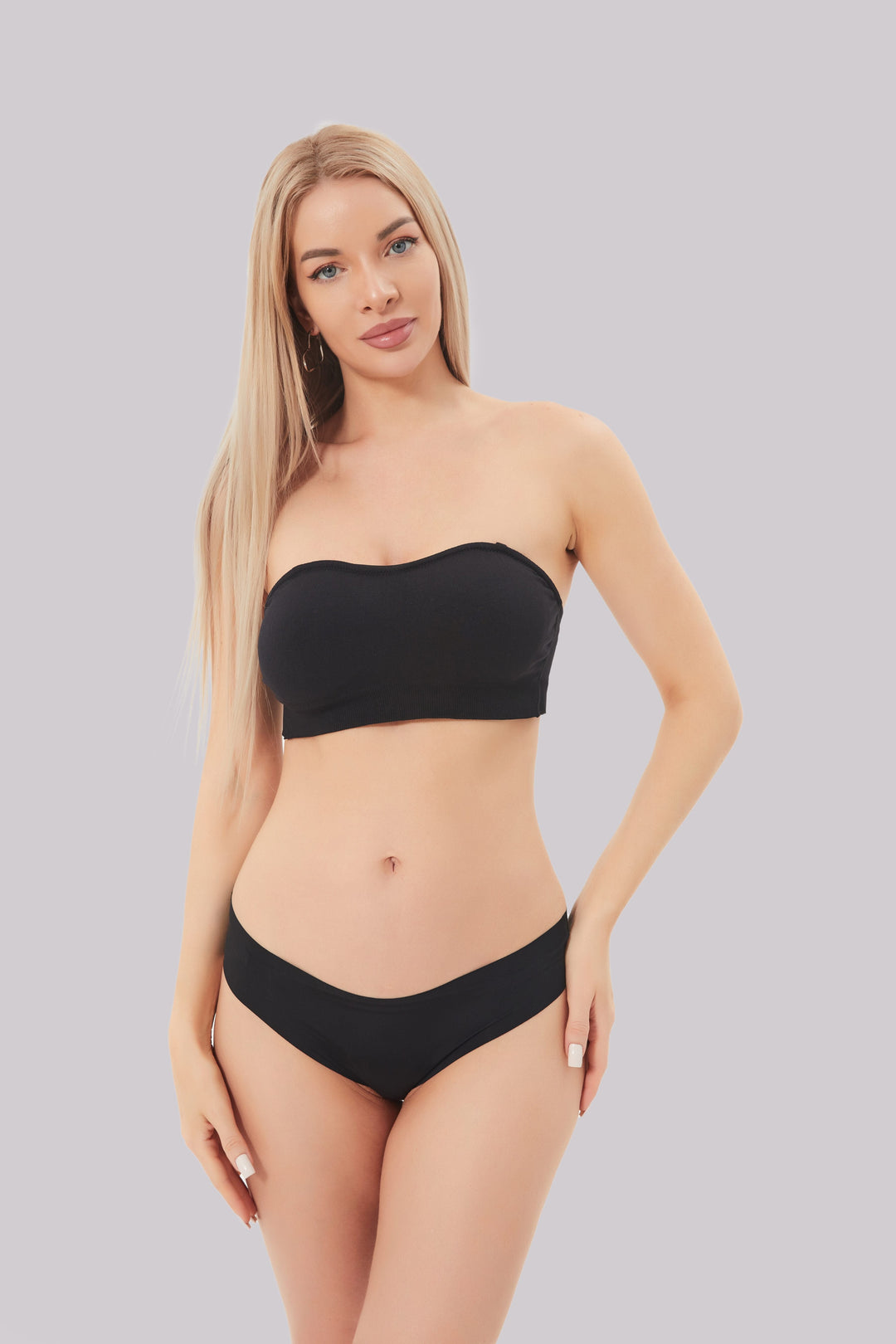 Oliver | Bekväm Axelbandslös Bandeau BH i Sömlös Design 0