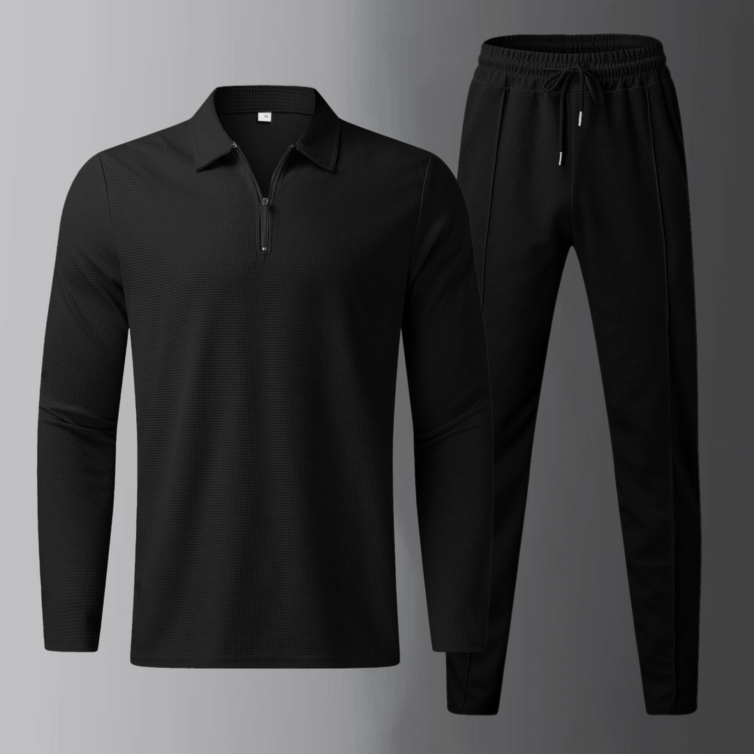 Oliver | Bekväm Långärmad Pikétröja och Joggingbyxor 2