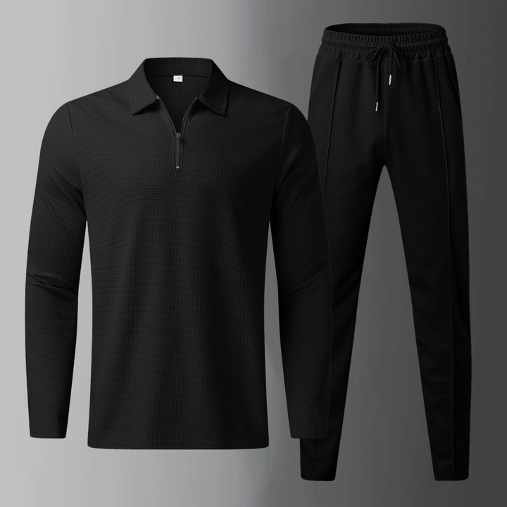 Oliver | Bekväm Långärmad Pikétröja och Joggingbyxor 2