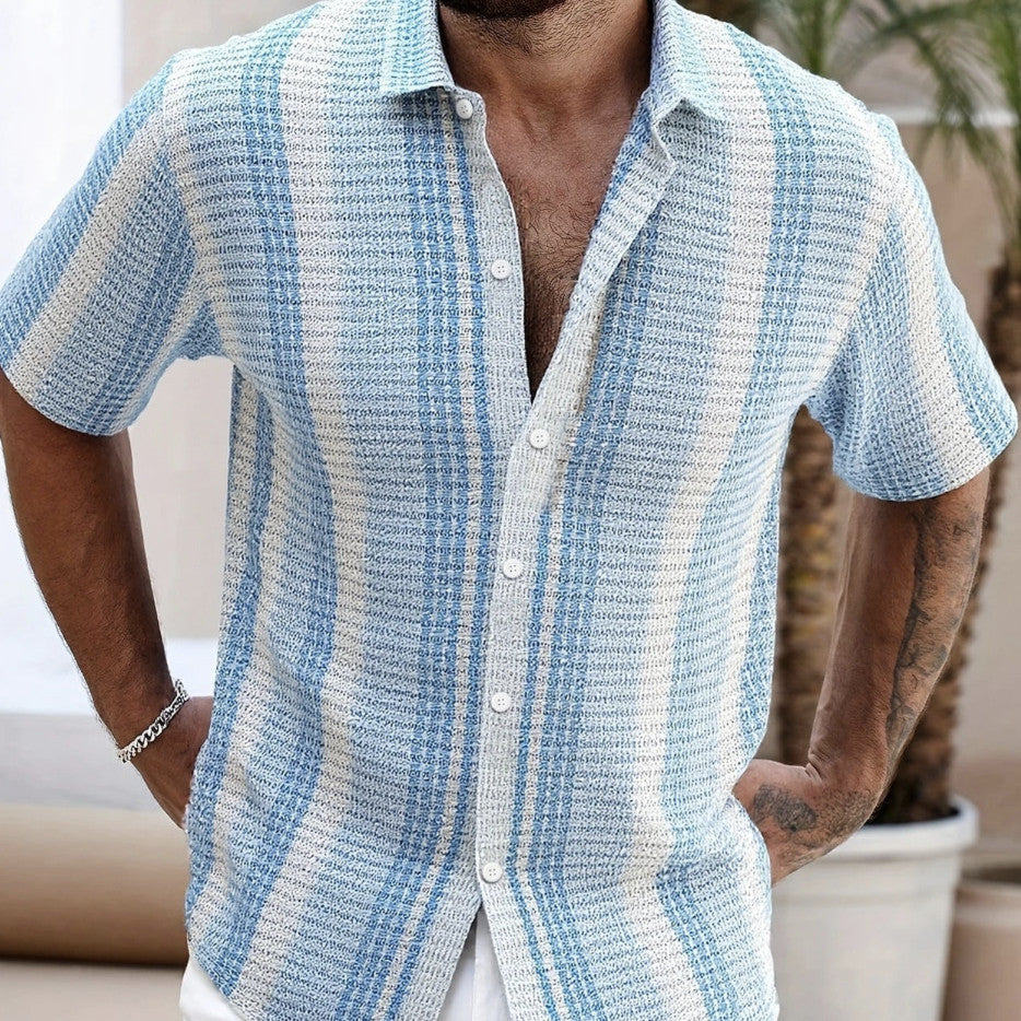 Oliver | Blommig Slim Fit Kortärmad Kofta för Sommar 1