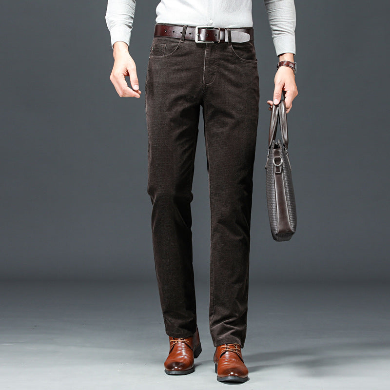 Oliver | Elegant Höstmanchesterbyxor för Herr 4