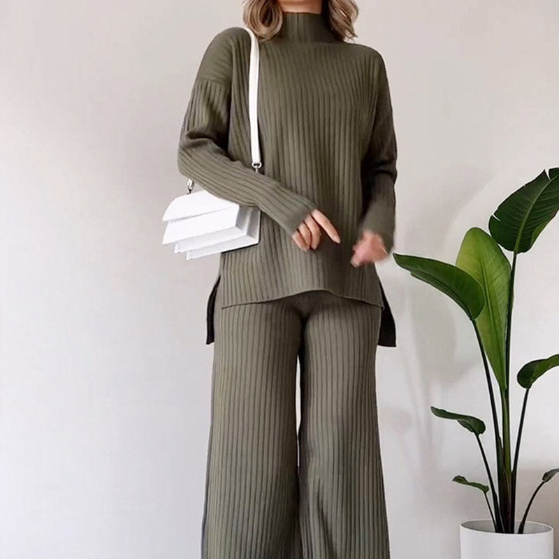 Oliver | Elegant Höstset med Polokrage och Raka Byxor 4