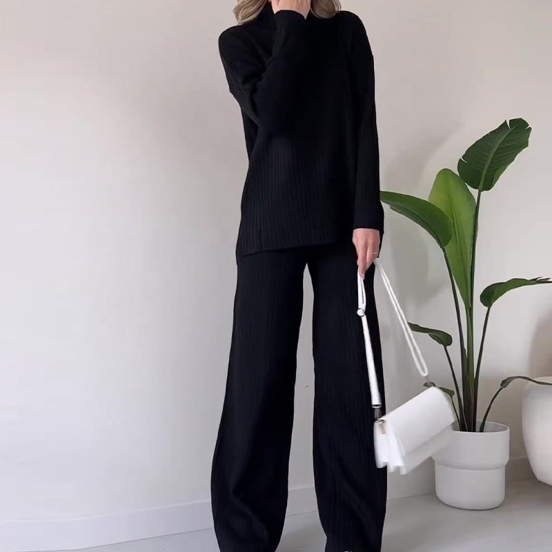 Oliver | Elegant Höstset med Polokrage och Raka Byxor 5