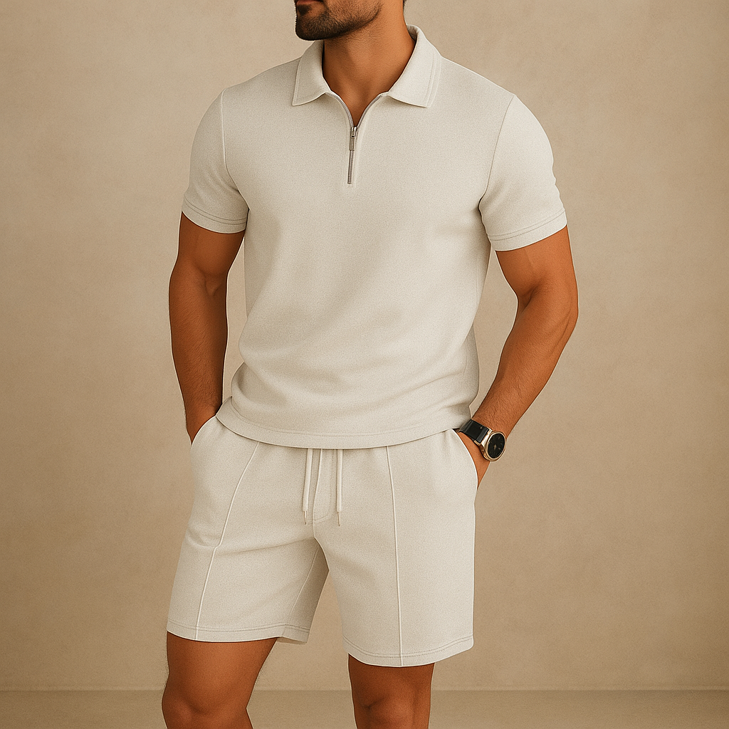 Oliver | Elegant Slimmad Herrdräkt med Våffeltextur 2