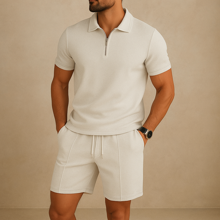 Oliver | Elegant Slimmad Herrdräkt med Våffeltextur 2