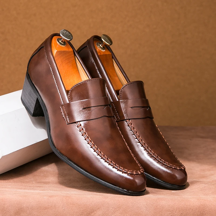 Oliver | Elegant Slip-On Loafers Med Blockklack 0