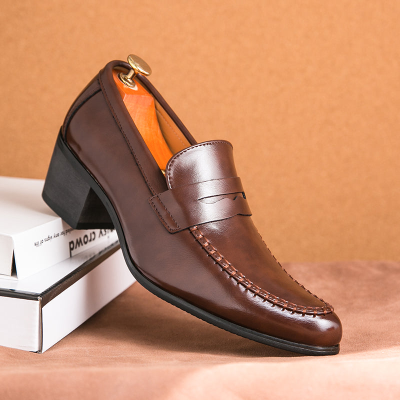 Oliver | Elegant Slip-On Loafers Med Blockklack 3