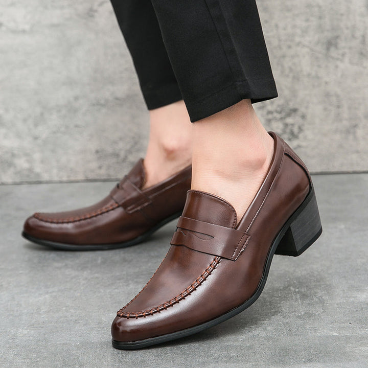 Oliver | Elegant Slip-On Loafers Med Blockklack 4