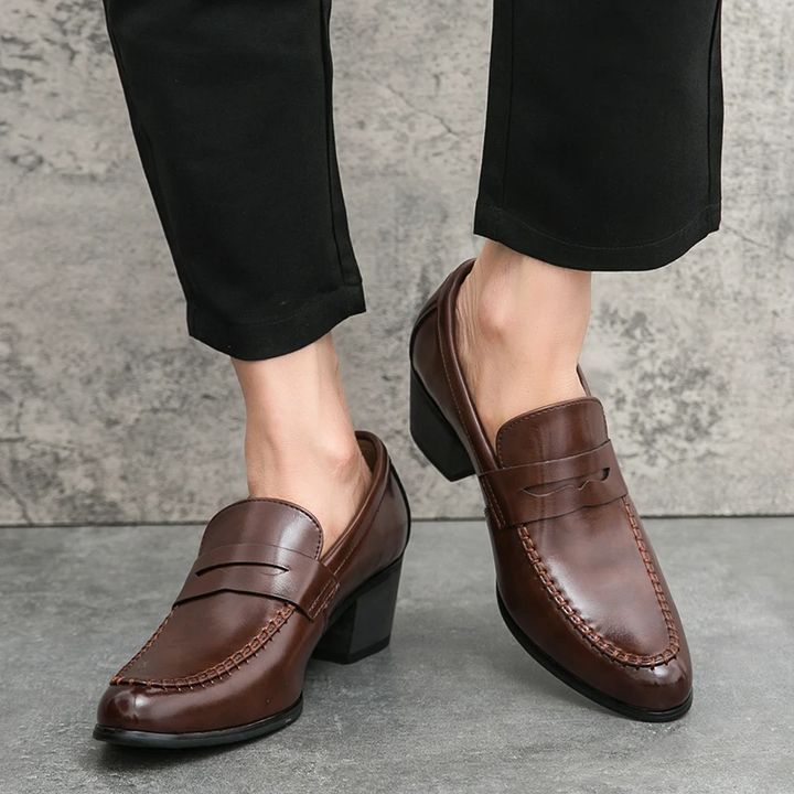 Oliver | Elegant Slip-On Loafers Med Blockklack 5