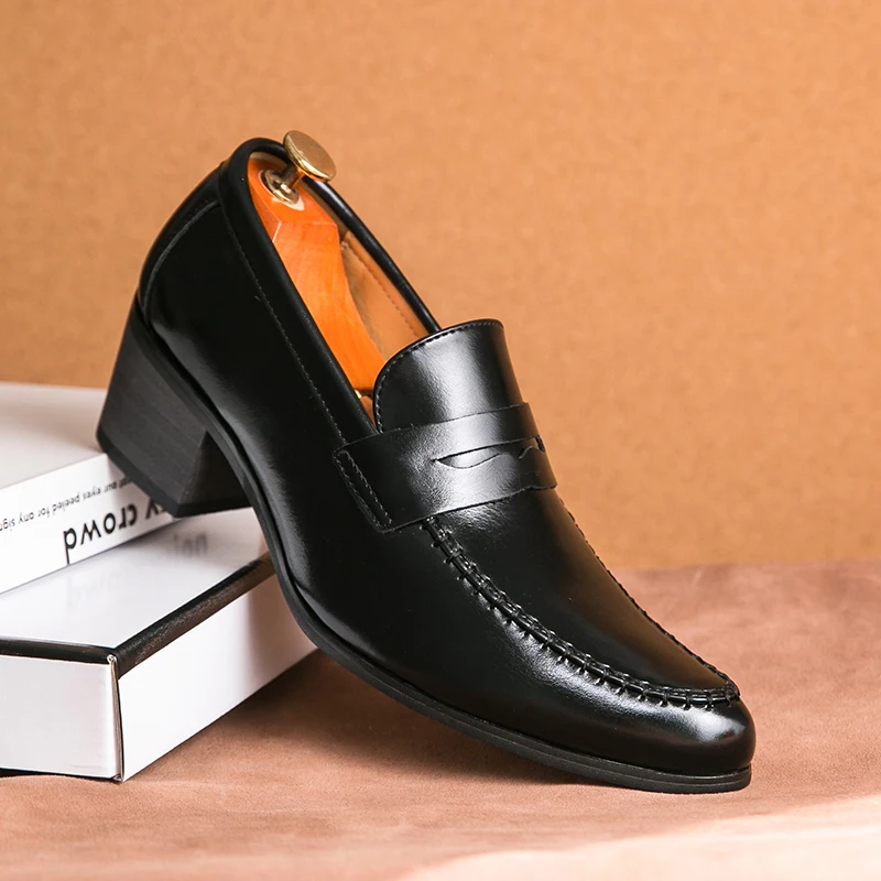 Oliver | Elegant Slip-On Loafers Med Blockklack 7
